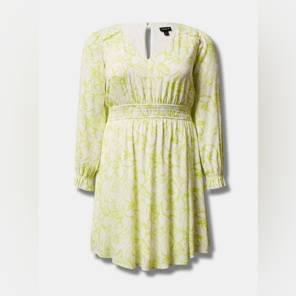 Torrid Mini Wash Gauze Wide Waist Skater Dress